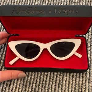 Le specs white sunglasses